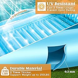 Sloosh Inflatable Tanning Pool Lounge Float, 70" x