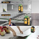 Prexiso Laser Level with Tripod 30 m Green Cross Line Self Leveling view 8