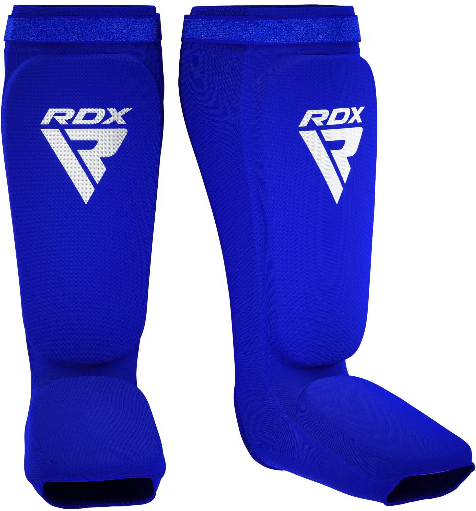 RDX Shin Guards Kickboxing Muay Thai, SATRA Approved, MMA Leg Instep Protection Pads, Sparring Training Martial Arts Boxing, Elasticated Padded Protector, karate BJJ Taekwondo Gear