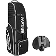 Partage Golf Travel Bag with Wheels, Golf Travel Case for Airlines, 900D Heavy Duty Oxford -Black