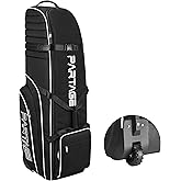Partage Golf Travel Bag with Wheels, Golf Travel Case for Airlines, 900D Heavy Duty Oxford -Black