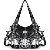 Purses and Handbags Women Fashion Tote Bag Shoulder Bags Top Handle Satchel Purses Washed Synthetic Leather Handbag