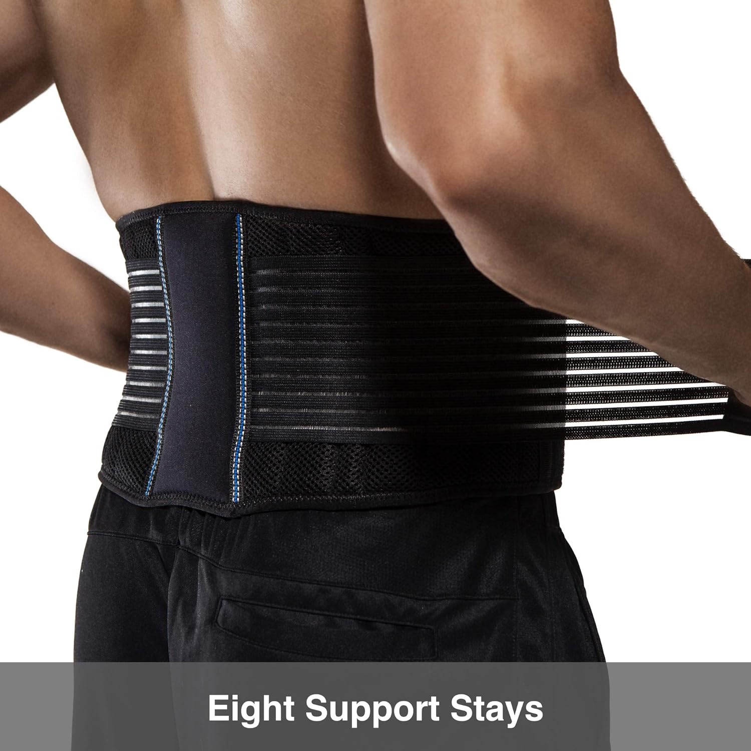 BraceUP Stabilizing Lumbar Lower Back Brace Support Belt Dual Adjustable Straps Breathable Mesh Panels (XXL): Health & Personal Care