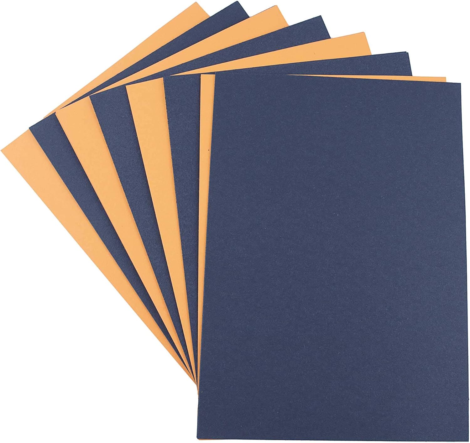 House of Card & Paper A2 160 GSM Halloween Card - Orange/Black (Pack of 50 Sheets), Orange,Black