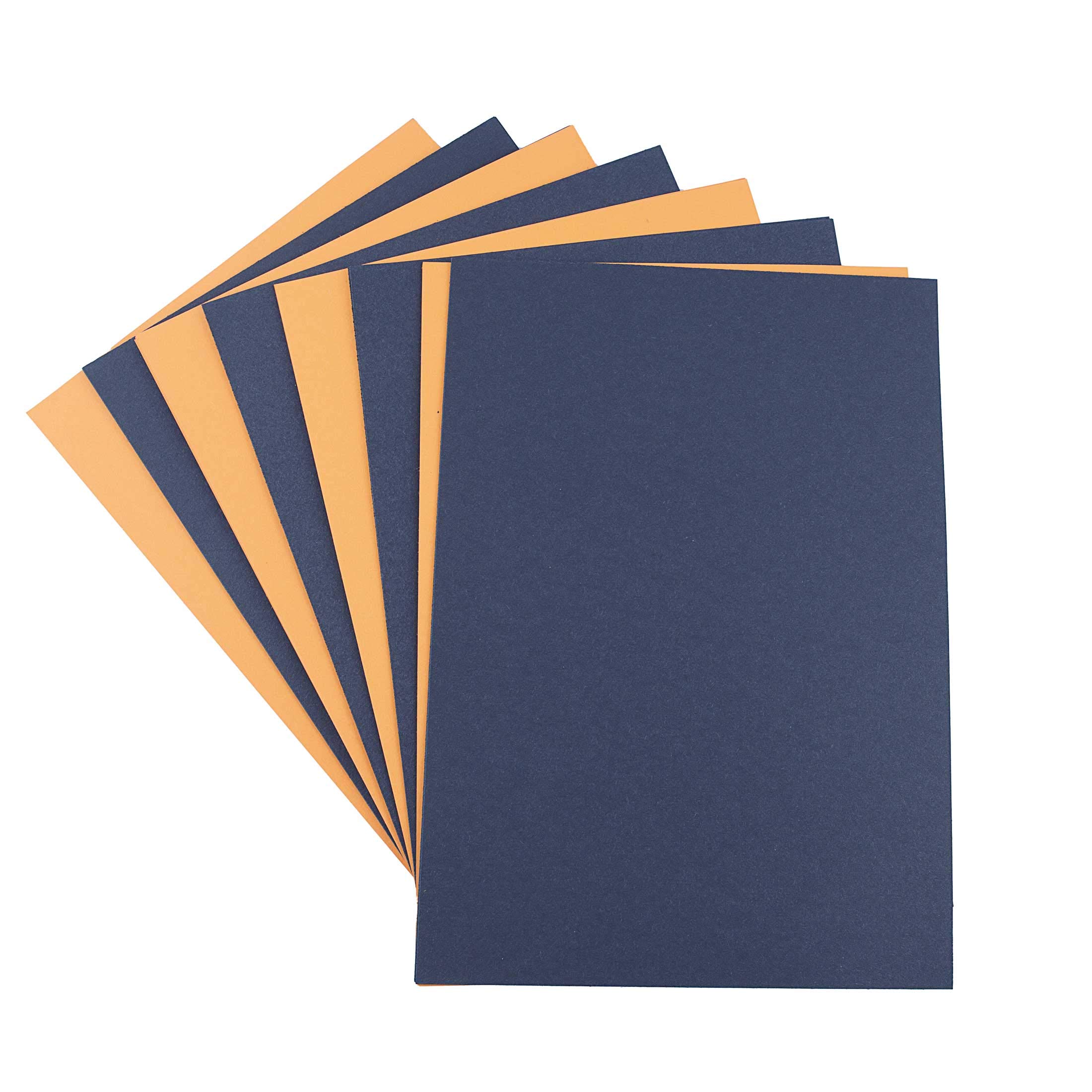 House of Card & Paper A2 160 GSM Halloween Card - Orange/Black (Pack of 50 Sheets)