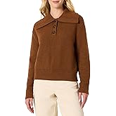 Amazon Essentials (Demi's Pick) Women's Relaxed-Fit Button Collar Sweater