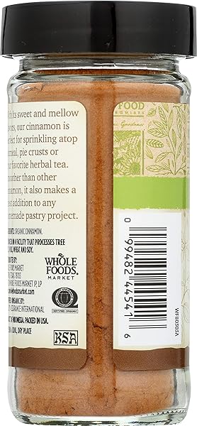 365 EVERYDAY VALUE, ORGANIC GROUND CINNAMON, 1.9 OUNCE
