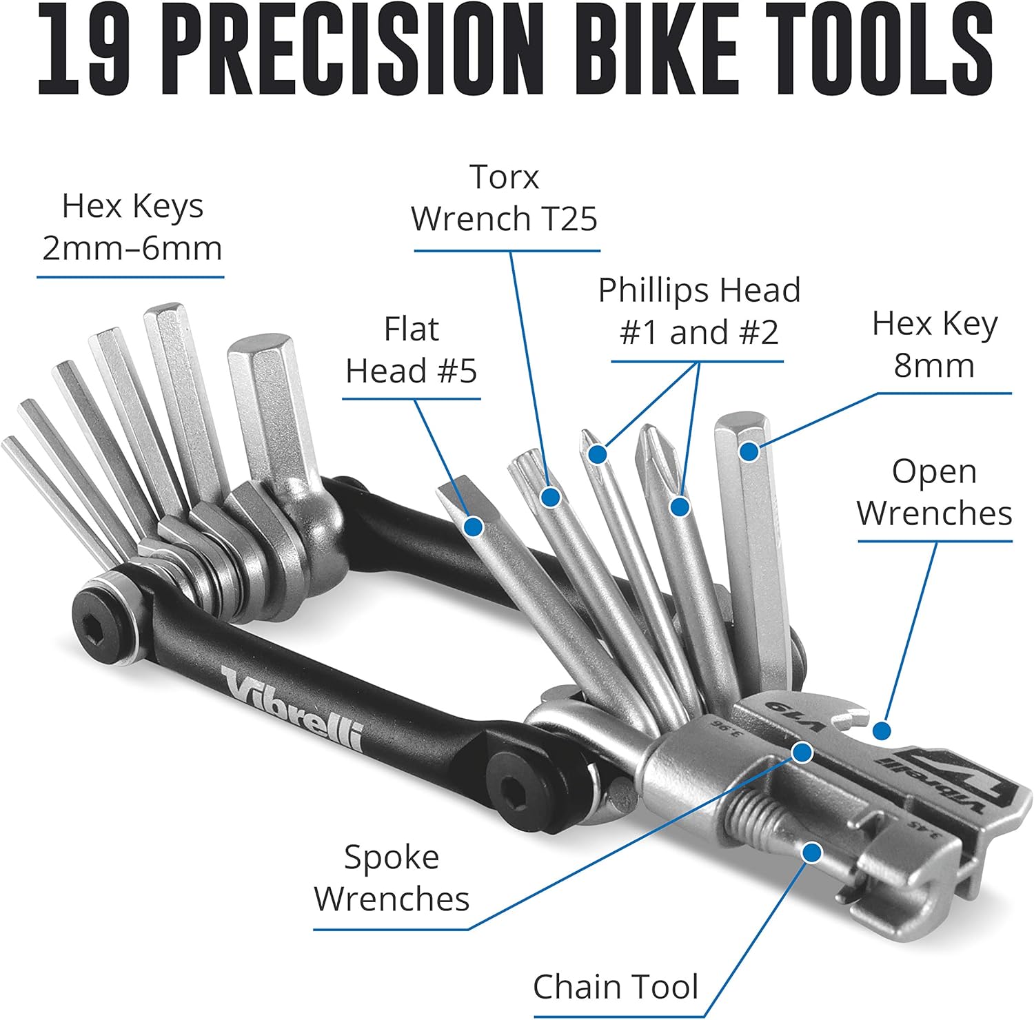 Vibrelli Bike Multi Tool - Performance Bicycle Multitool : Sports & Outdoors