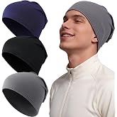LOEO 3-Pack Cooling Skull Caps for Men & Women, Helmet Sweat Liner, Breathable 3D Mesh Under Helmet Cycling Motorcycle