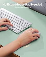 YSAGi Leather Desk Mat Large 60x35 cm Non-Slip Waterproof Light Green view 3