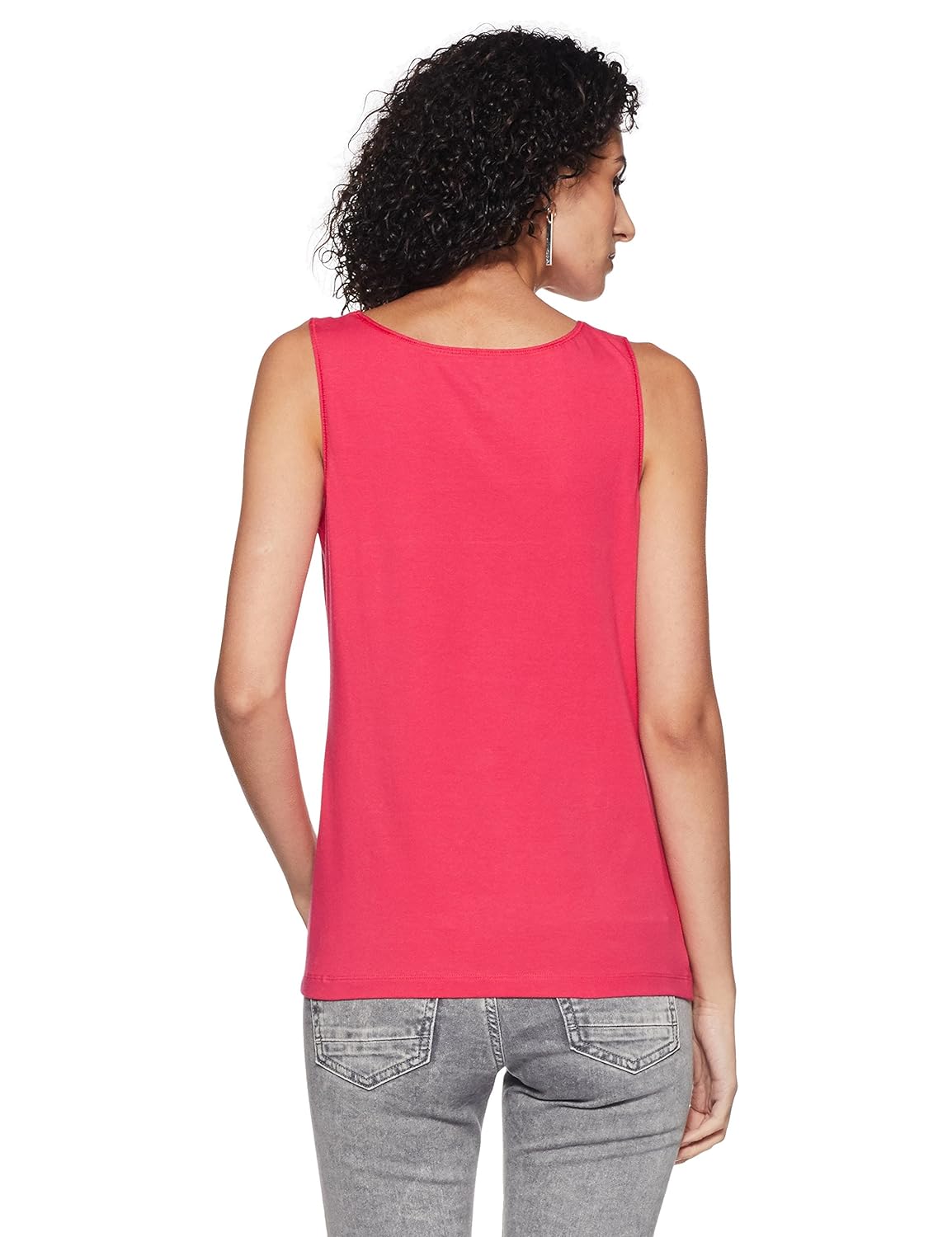jockey women's cotton tank top (1335-0110-ruby_red_medium)
