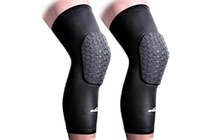COOLOMG Pair Kids Adult Crashproof Basketball Knee Pads Long Sleeves Leg Support Compression Protective Gears