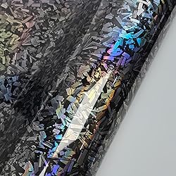 LZLRUN Forged Gloss Carbon Fiber Black Vinyl Wrap