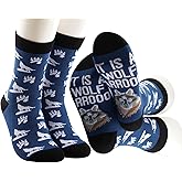 MBMSO 2 Pairs Wolf Socks for Men Wolf Pack Socks Paw Print Socks Wilderness Wolf Novelty Gifts for Animal Lovers (US, Numeric, 10.5, 11, Regular, Regular, Wolf Socks)
