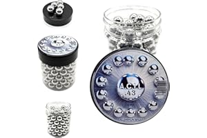 A.C.I.L. Aluminum Balls in 43 Caliber Solid Resuable Seamless Paintballs for High Impact, Training, Target Practice and Defense .43 Cal.