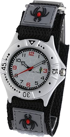 Cactus CAC-31-M02 - Reloj analógico de cuarzo con correa textil negra