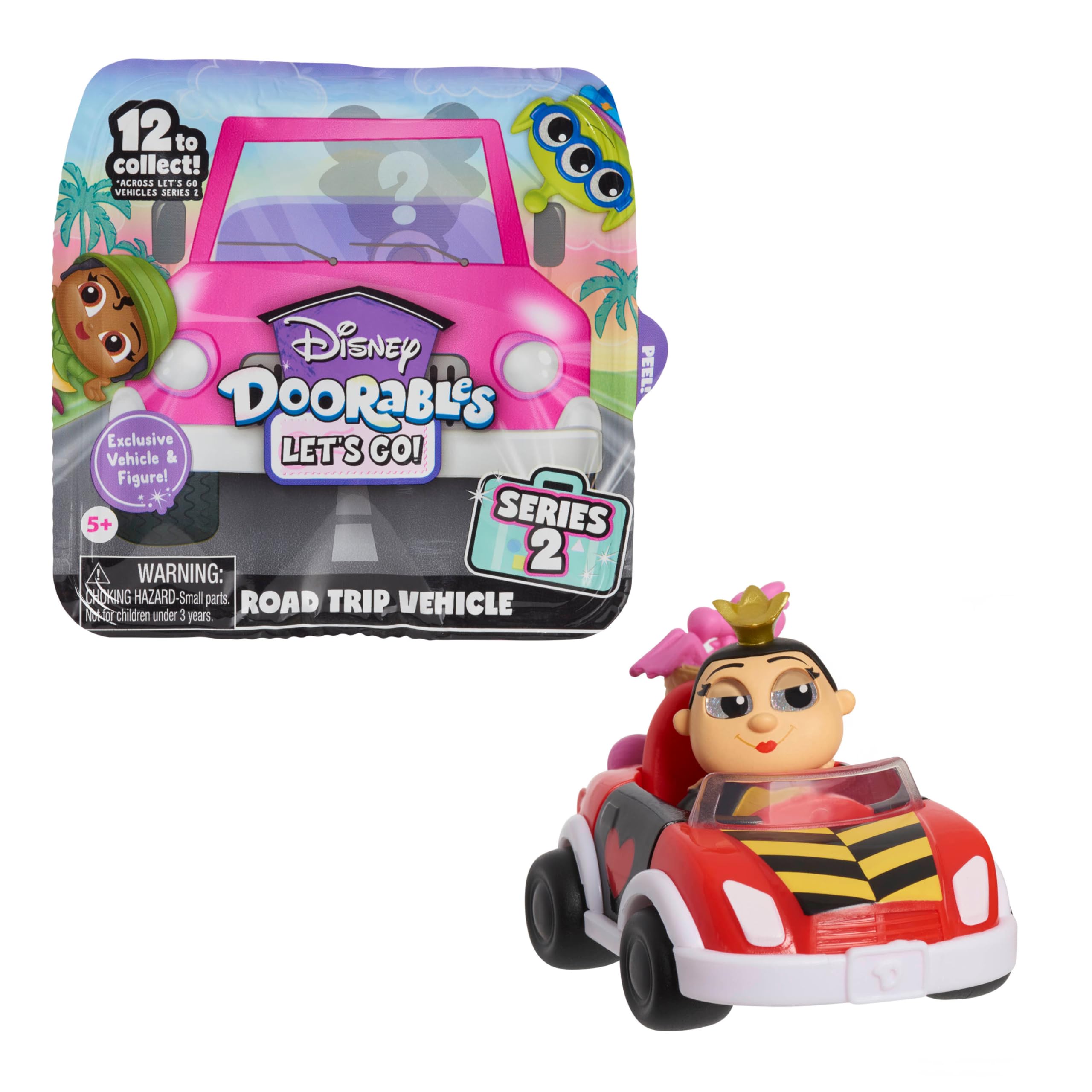 Disney 44746 Doorables Let’s Go Vehicles Series 2, Multi-Color