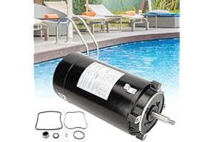 GELESSY USQ1152 Swimming Pool Pump Motor, 1-1/2 HP, Compatible with Century/Smith 1.5 HP Pool Motor SQ1152, 3450 RPM, Square Flange, ODP Enclosure, 48Y Frame