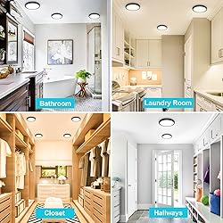 libtit 3Pack 7 inch Flush Mount Ceiling Light, 15W