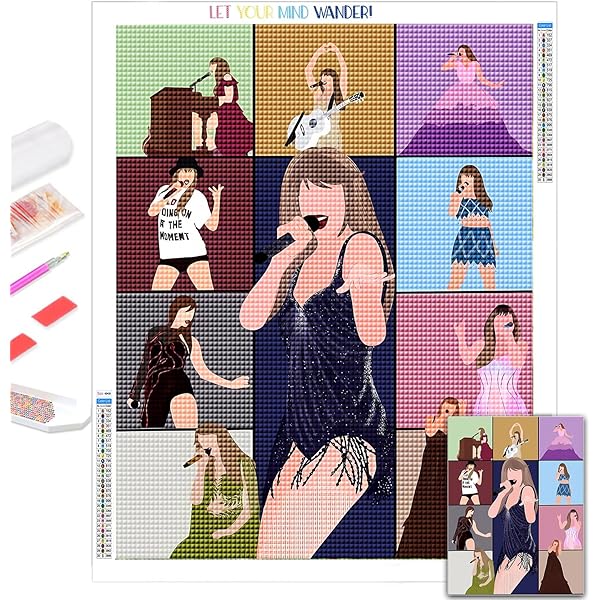 Amazon.com: Weadatty 9 PCS Diamond Painting Keychains Kit Music