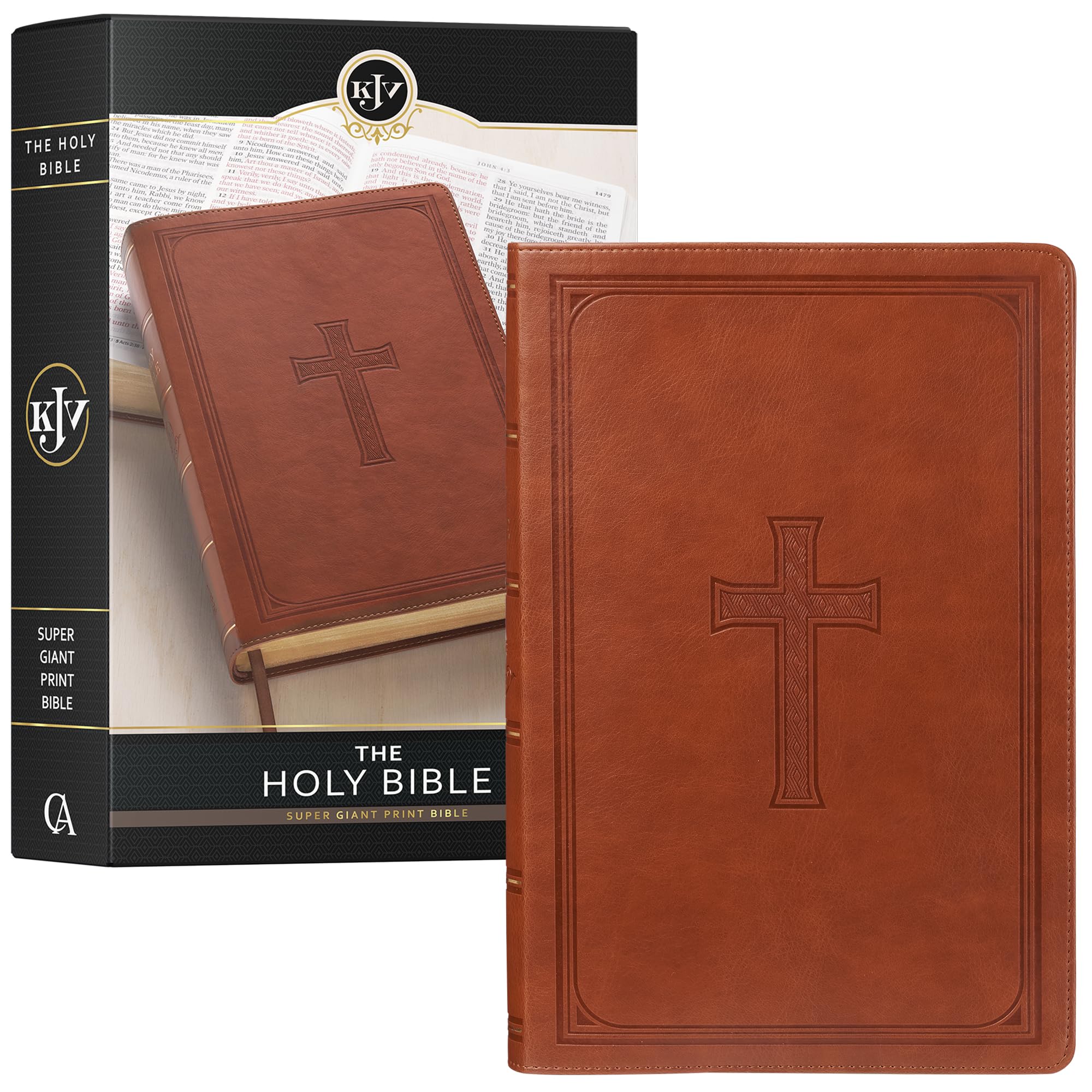 Mua KJV Holy Bible, Super Giant Print Faux Leather Red Letter Edition ...
