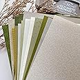 15 Sheets Textured Scrapbook Paper Assorted Set - Mixed Special Craft Paper for Scrapbooking Junk Journaling Supplies Bullet Journal Planner Collage Card Embellishments 5.8x8.3 Inch A5 (Forest Green)