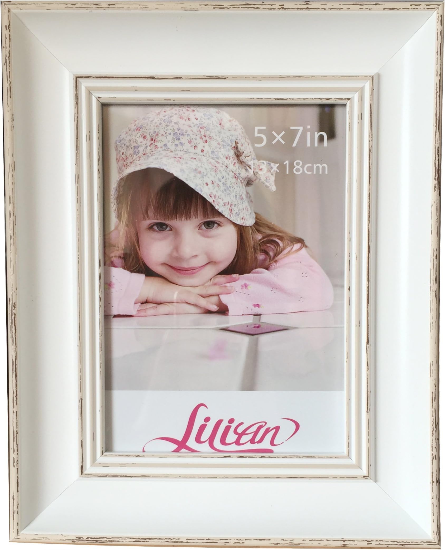 Intco Lilian PC White Photo Frames(5 x 7in), Choose PS Polymer Material Environmental Protection(3175-C2T-h)
