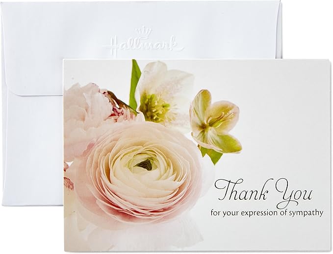 Hallmark Thank You for Your Sympathy Cards, Soft Bouquet
