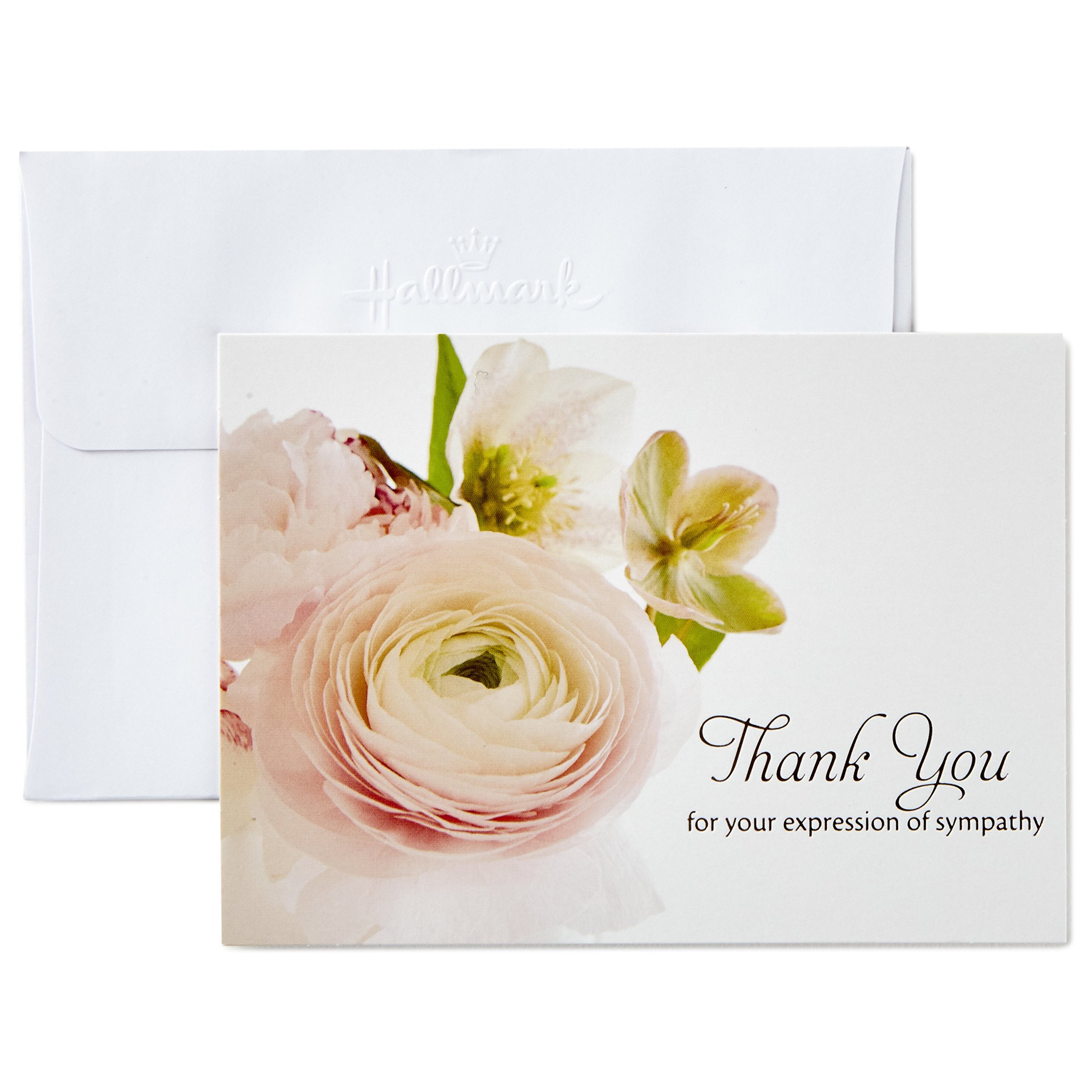 Hallmark Thank You for Your Sympathy Cards, Soft Bouquet (20 Note Cards