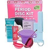 Pixie Menstrual Disc Kit for Feminine Care - Pixie Discs are Designed to Remove Like Tampons - 100% Medical-Grade Silicone - Best Period Disc Starter Kit - Proven to Become A Successful Disc User