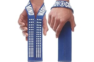 WARM BODY COLD MIND V1 Lifting Wrist Straps for Olympic Weightlifting, Powerlifting, Bodybuilding, Functional Strength Cross Training - Heavy-Duty Cotton Wrist Wraps, Pair