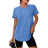 XIEERDUO Womens Workout Tops Short Sleeve Shirts Sun Protection UPF 50+ Quick Dry Outfits for Hiking Running S-3XL