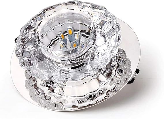 Foco de cristal al aire libre Luces de techo LED Panel empotrado de