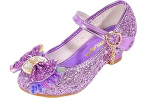 Onyxeey Princess Shoes Toddler Dress Shoes for Girls with High Heels - Comfortable & Stylish (Size 2-13)