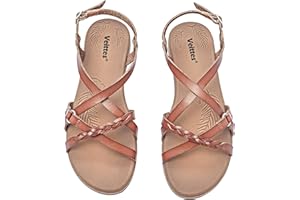 Veittes Women's Flat Slide Sandals-Adjustable Double Elastic Bands,Crossover Straps,Fashion Casual Summer Flat Sandals.