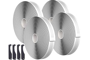 Oleitodh Black Butyl Seal Putty Tape 1 Inch x 30 Feet(4 Pack),Leak Proof Butal Tape for RV Repair, Window, Boat Sealing, Glass and EDPM Rubber Roof Patching