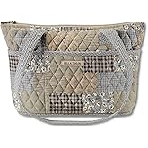 Bella Taylor Small Tote, Quilted Purse for Women, Lightweight Fabric Handbag, 10 Pockets, Zip Top