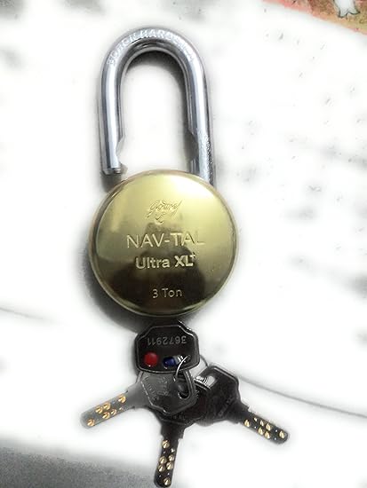 Godrej Nav-Tal Ultra XL+ Padlock (Gold)