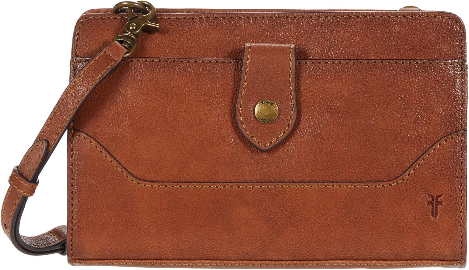 frye leather clutch