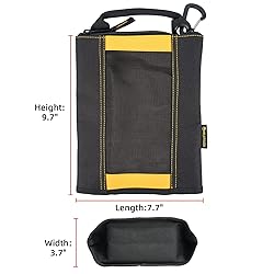 MELOTOUGH Fastener Bag Small Zip Tool Pouch Canvas