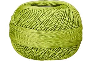 Handy Hands Lizbeth Egyptian Cotton Crochet, Tatting, Knitting Thread Lace Size 20 (25 Grams 210 Yards) – HH20680, Spring Green