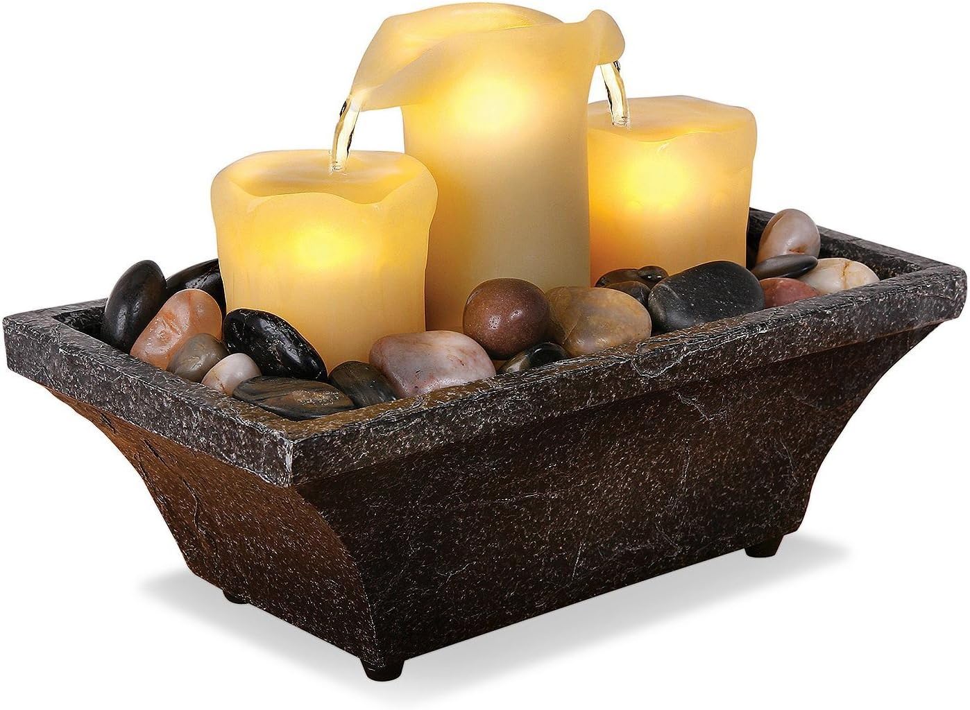 Order Home Collection Apothecary Flameless LED 3-Candle Fountain