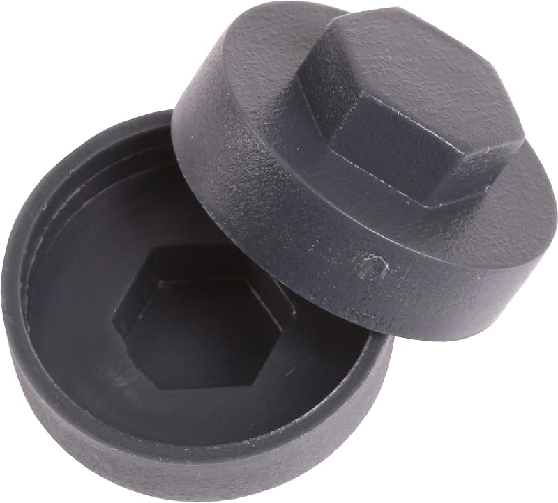White Hinge 100x 16mm Dark Grey Hex Roofing Screws for 8mm Recess