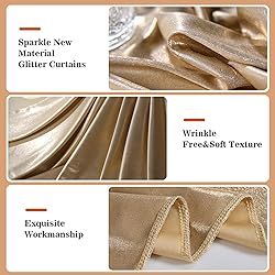 20x10ft Thick Champagne Glitter Backdrop Curtain