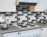 DEWOO Peel Stick Subway Brick Marble Stone Tiles Splashback Kitchen Bathroom 10 view 3