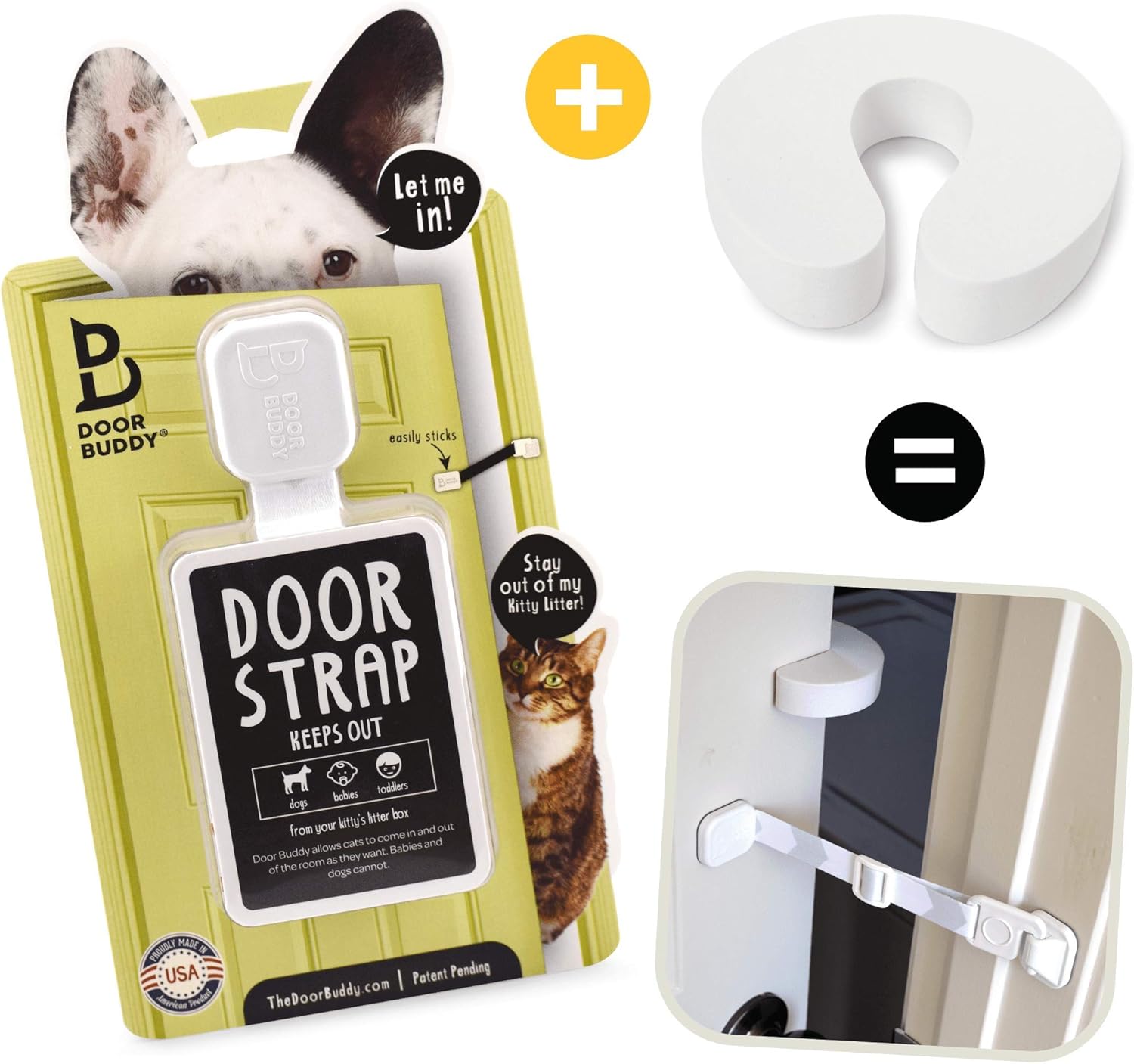 Door Buddy Door Latch Plus Door Stopper