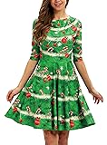 Ainuno Christmas Dresses for Women Xmas Candy Cane