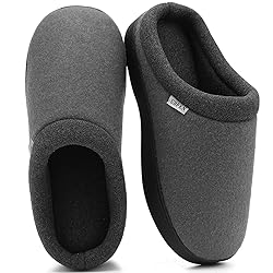 UBFEN Mens Slippers for Indoor Bedroom Memory Foam
