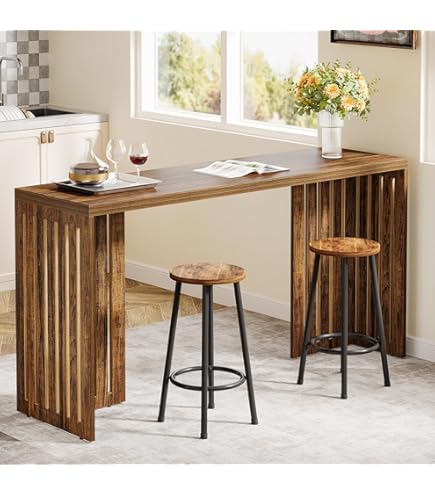 Amazon.com: CraftThink Bar Table, Pub Table High Top Table Counter