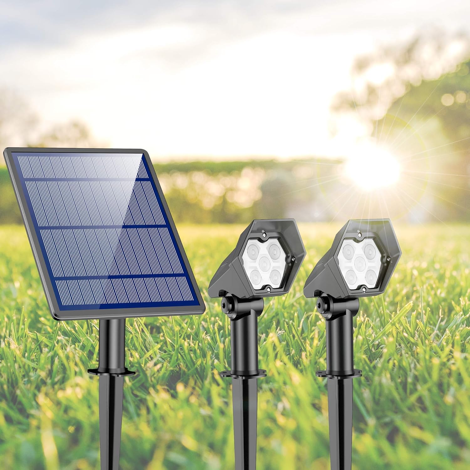 Luces Solares para Exterior, Ultra Potente Lámparas